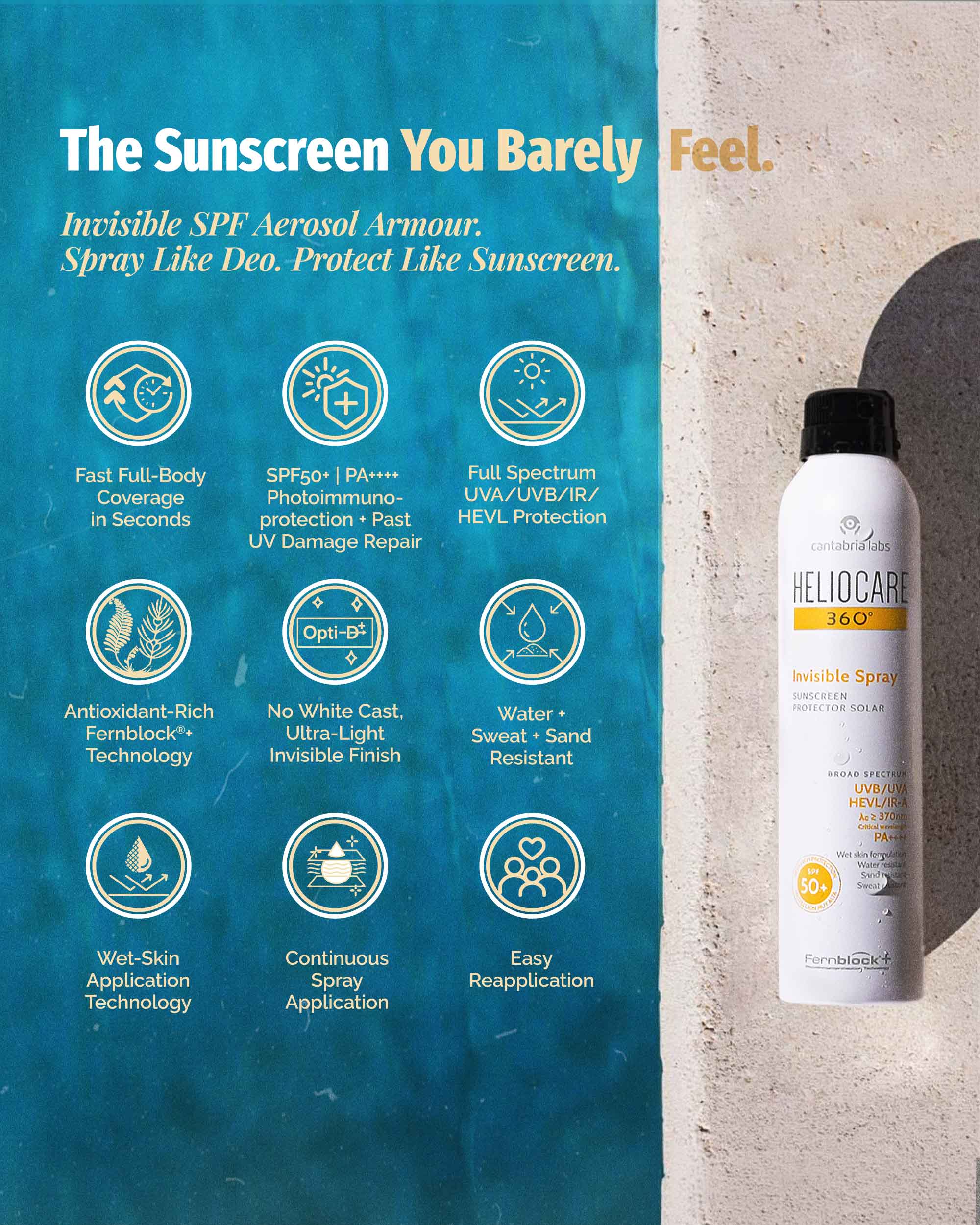 Heliocare 360º Invisible Spray SPF 50+