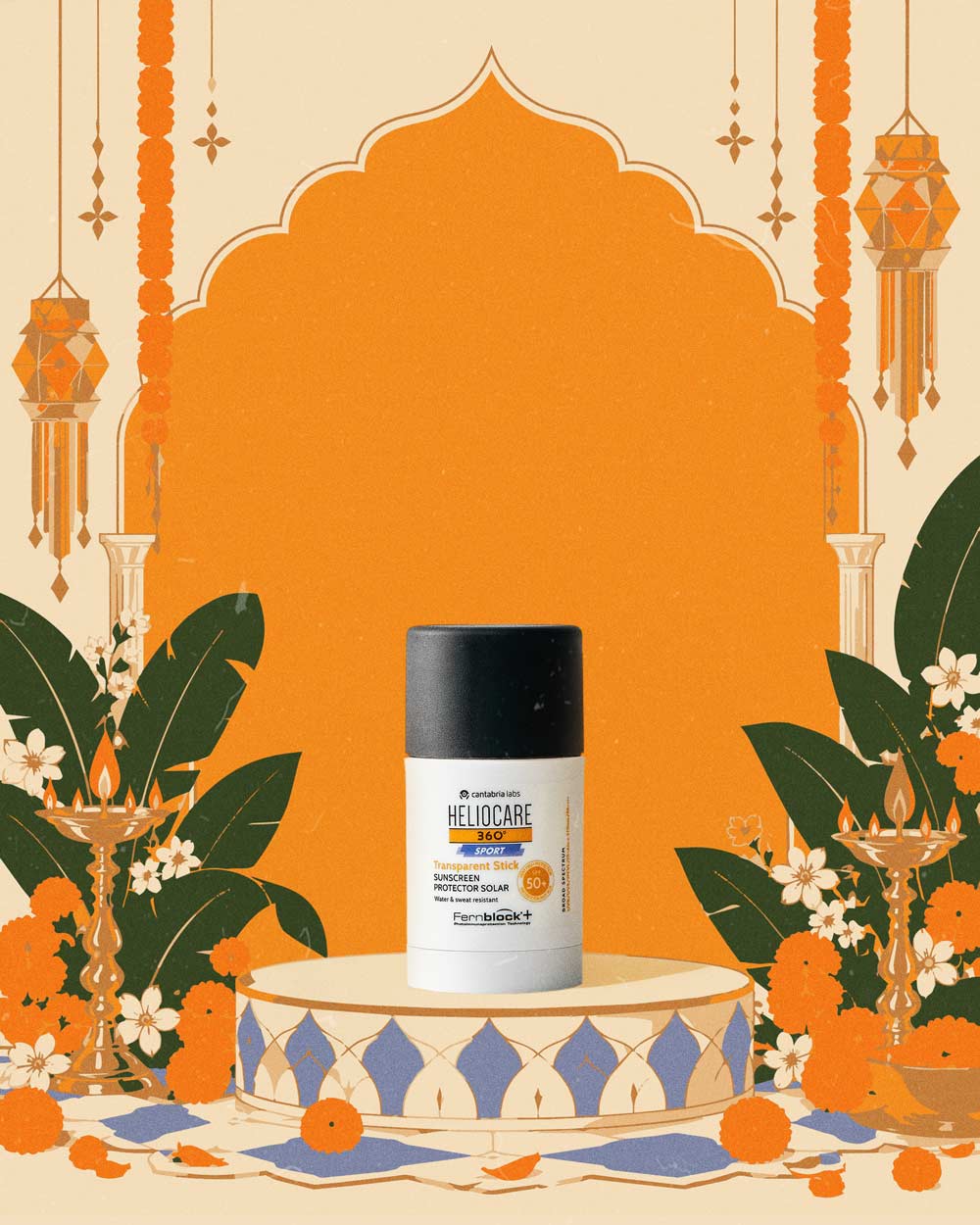 Heliocare 360º Sport Transparent Stick Spf 50+